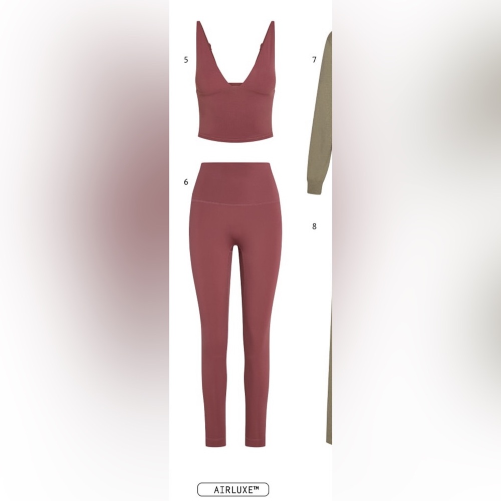 Set Active Canyon breathe bombshell bra and high rise leggings